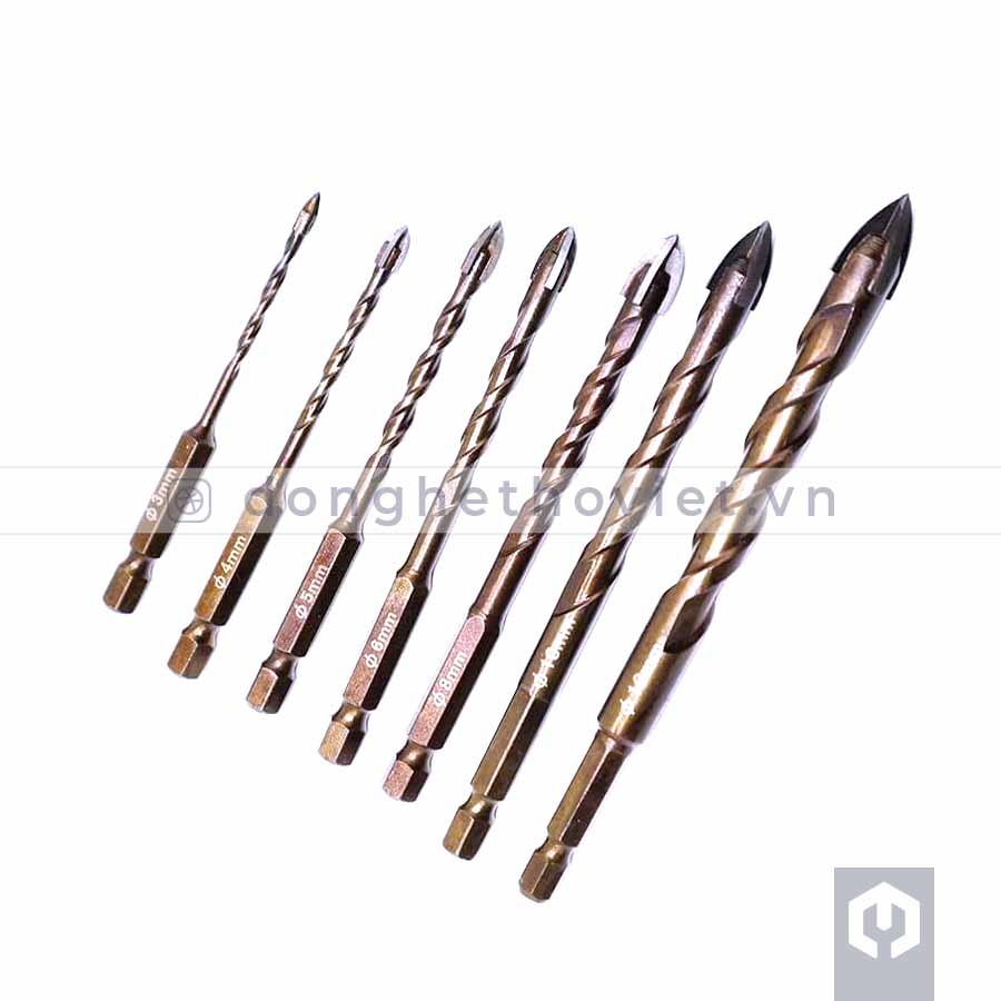 Bộ mũi khoan hợp kim đa năng chuôi lục giác