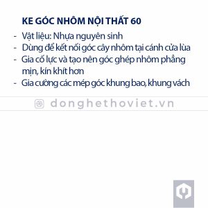 Ke góc nhôm nội thất 60